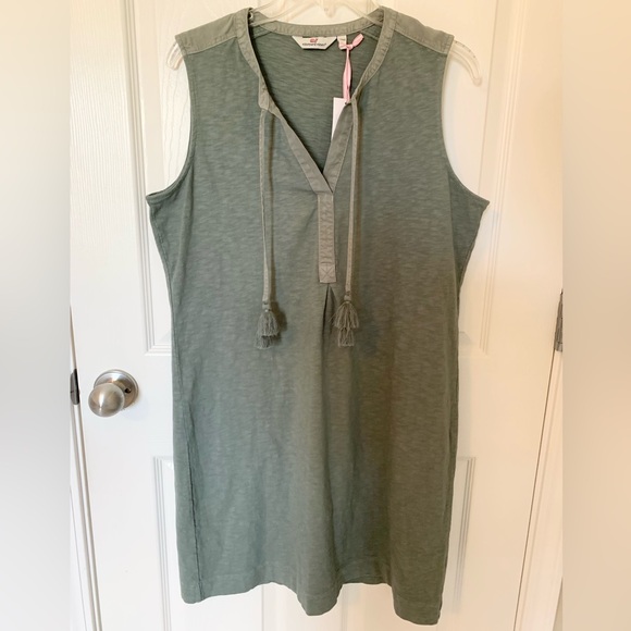 Vineyard Vines Dresses & Skirts - Vineyard Vines Garment-Dyed Surfside Cover-Up Sage Olive Size M